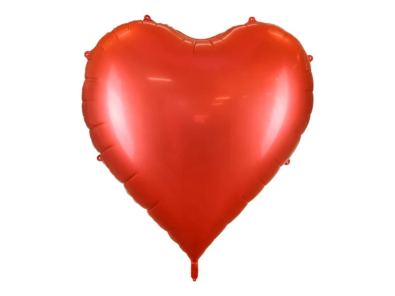 Super Jumbo XXL foil balloon Heart, 136x129 cm, red