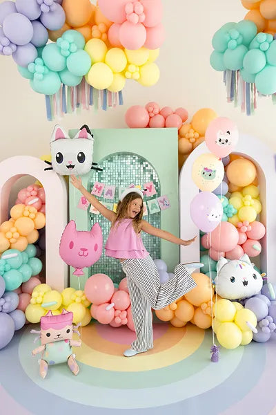 Gabby's Dollhouse Baby Box & Cat Foil Balloons, 43x46 cm and 35x37 cm