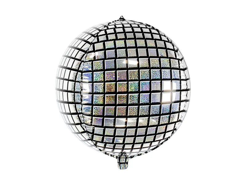 Disco Ball Foil Balloon Orbz 40cm for festive celebrations.