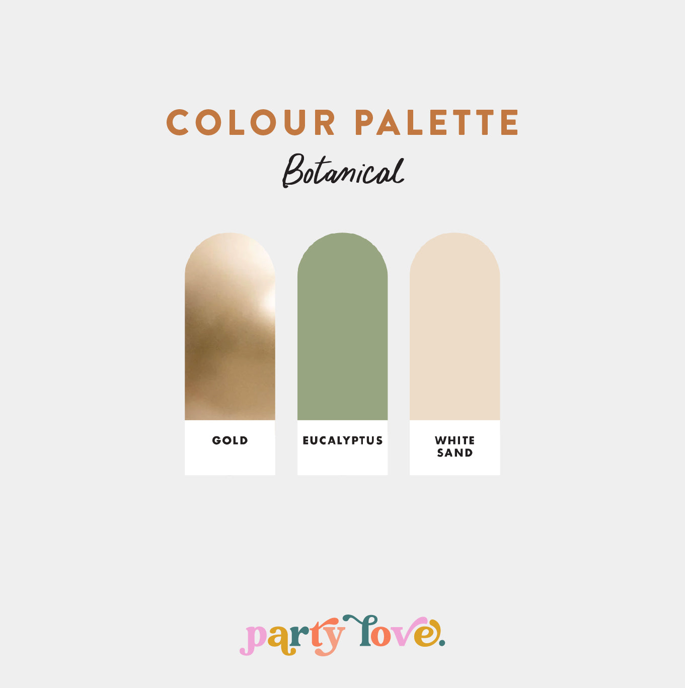 Botanical – Eucalyptus, Gold & White Sand Balloon Garland Kit