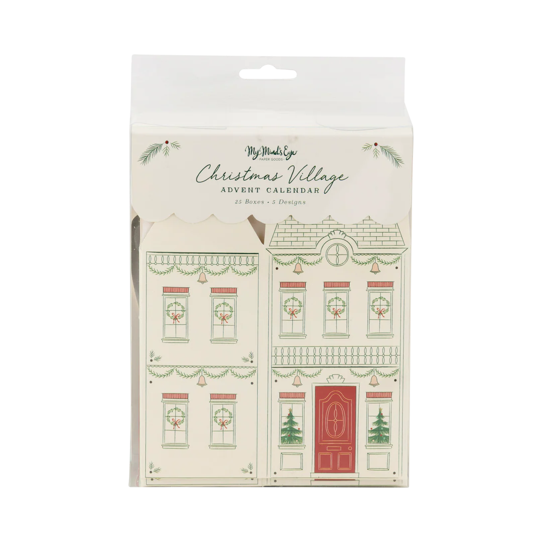 Christmas Village Advent Treat Boxes