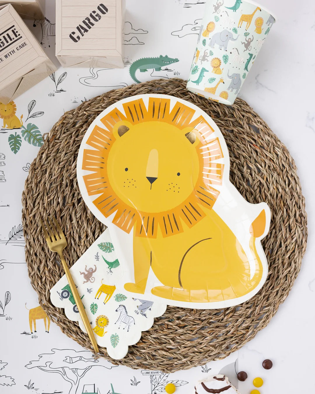 Safari Lion Party Plates