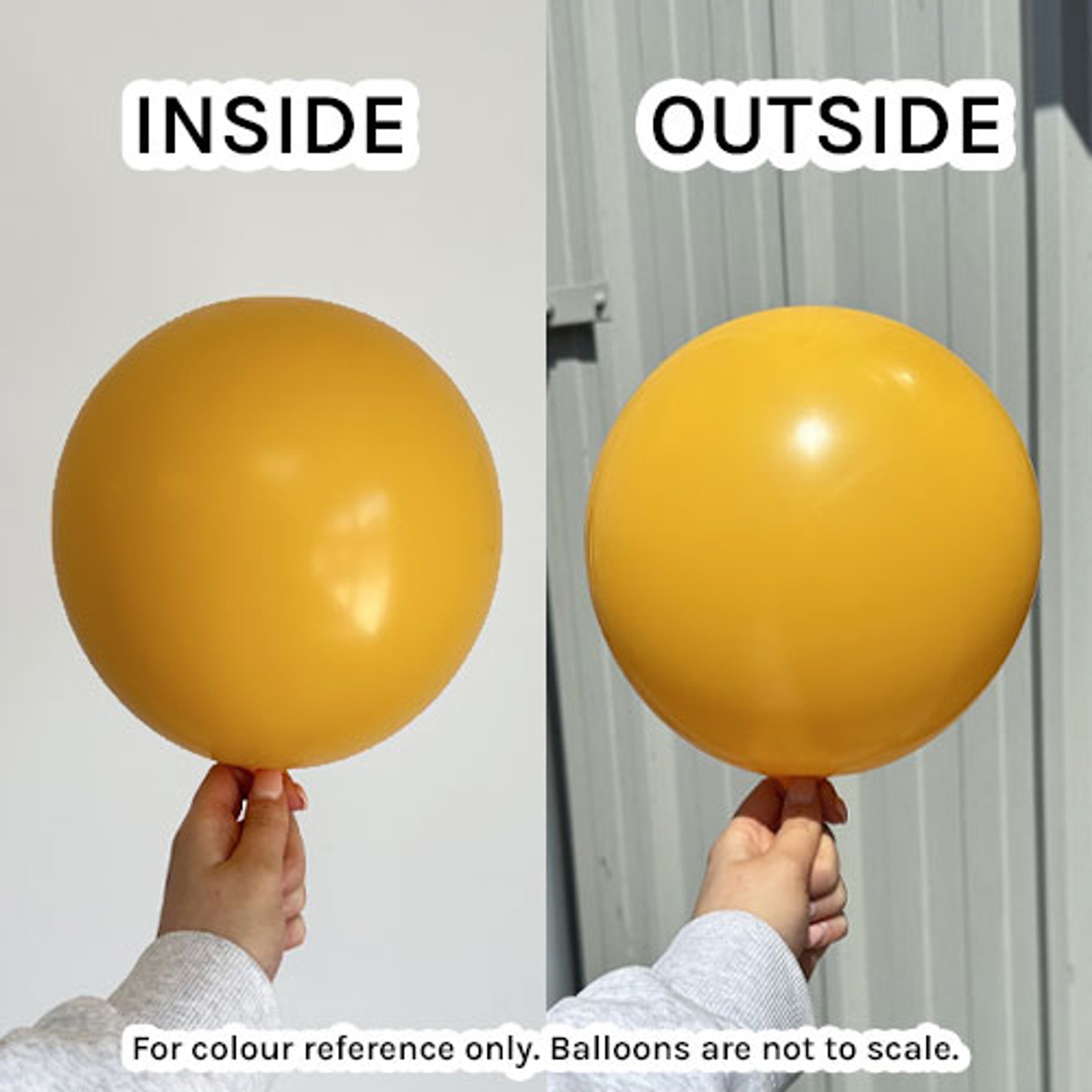 Kalisan Amber Yellow Latex Balloons Kalisan