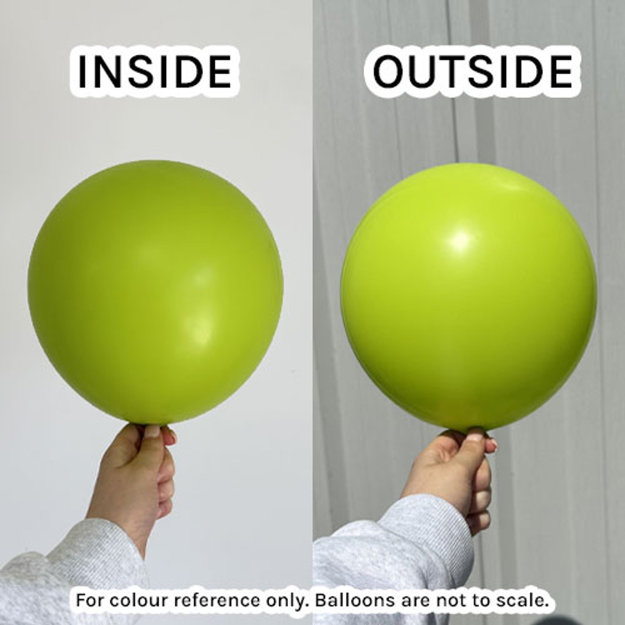 Kalisan Standard Bright Lime Green Latex Balloons Kalisan