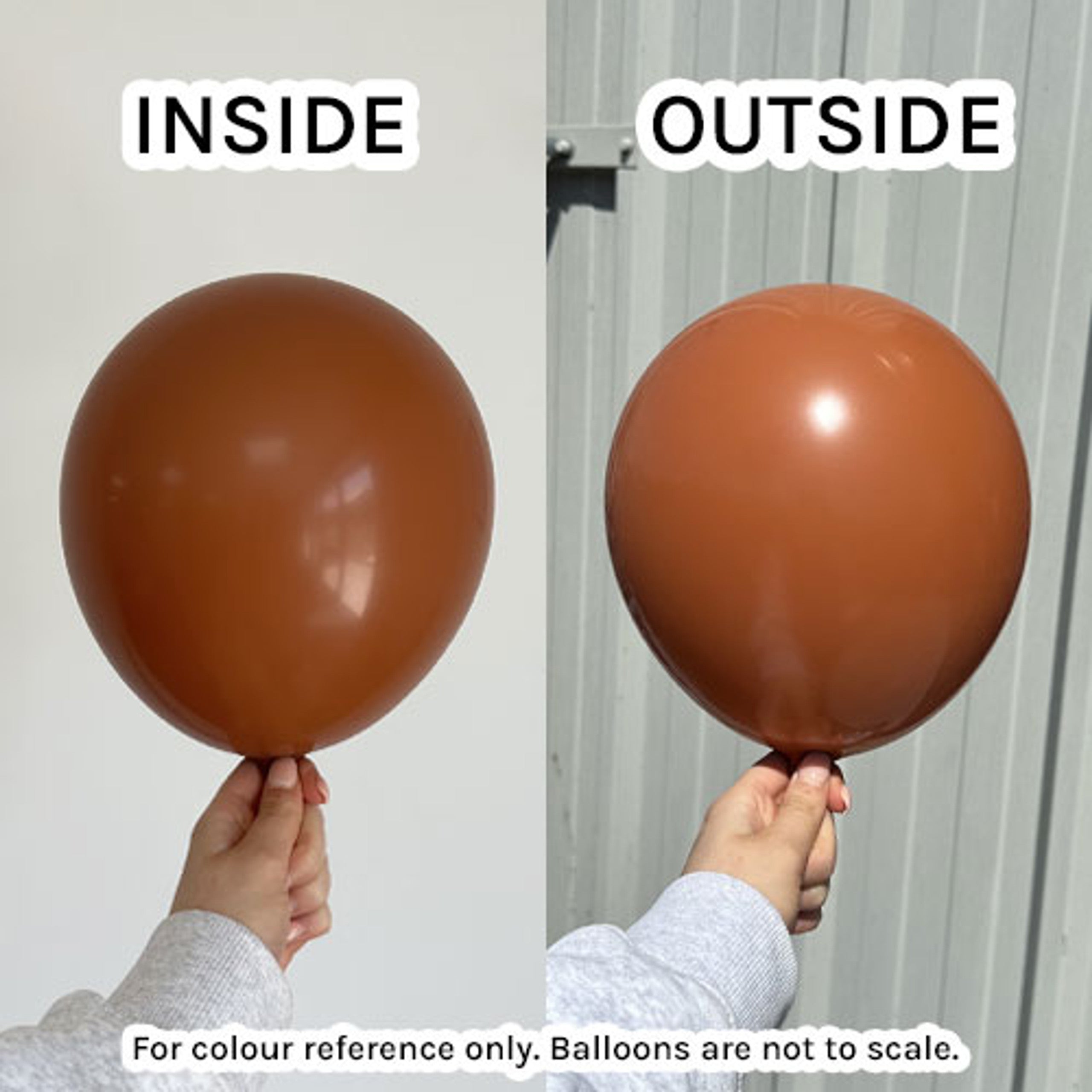 Kalisan Retro Rust Burnt Orange Latex Balloons Kalisan