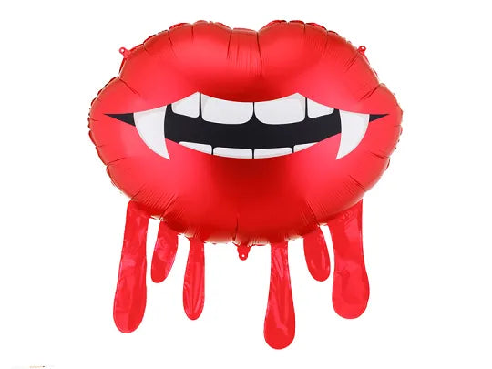 Halloween Vampire Bleeding Lips Foil Balloon 92cm