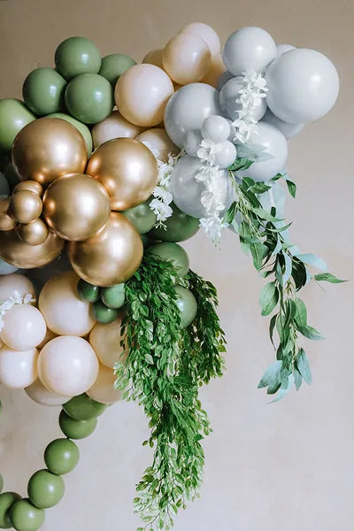 Party Deco Misty Blue Latex Balloons