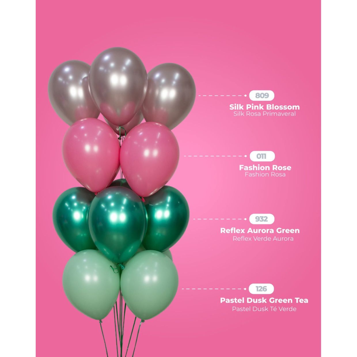 Sempertex Rose Pink Latex Balloons