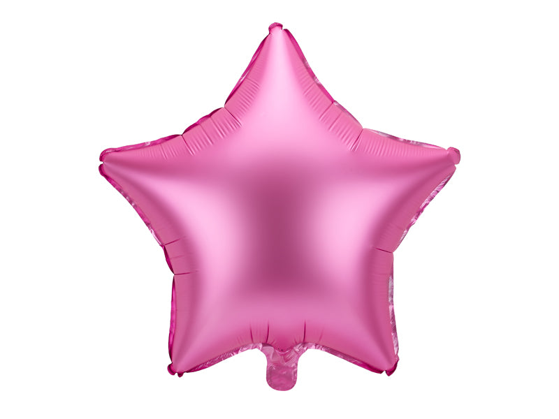 Pink Star Foil Balloon 48cm