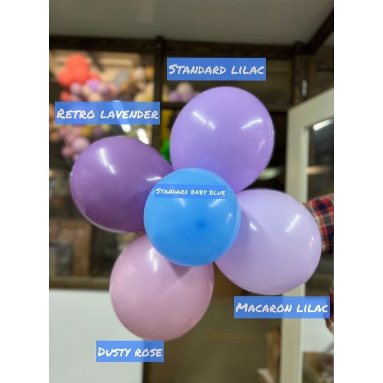 Kalisan Retro Lavender Purple Latex Balloons Kalisan