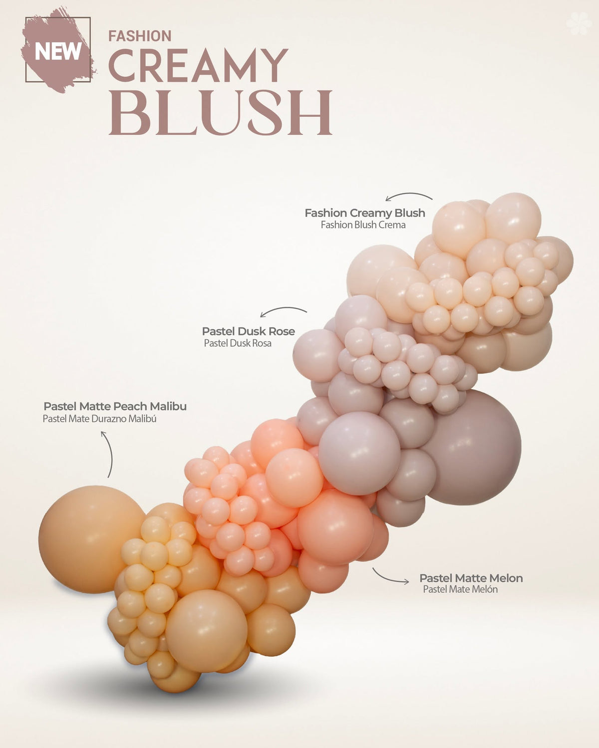Sempertex Fashion Creamy Blush 058 Latex Balloons