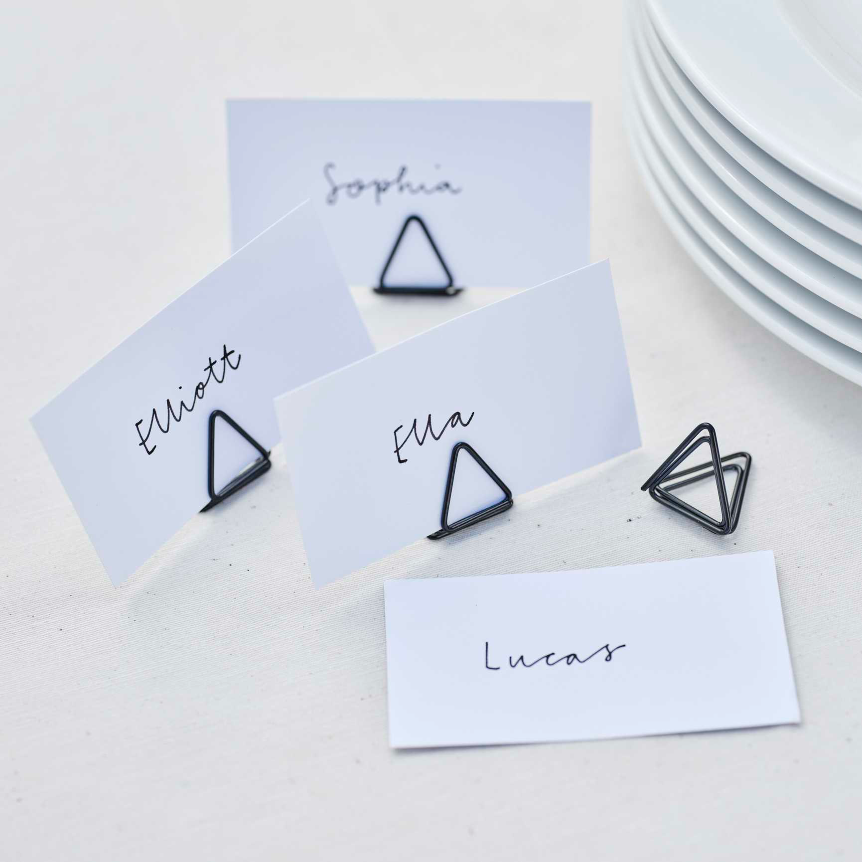 Black Wire Place Card Holders Ginger Ray