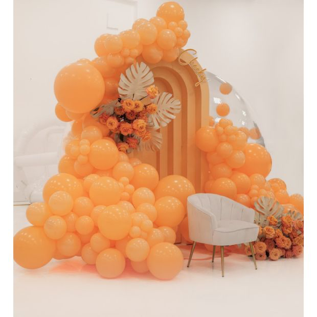Tuftex Cheeky Pastel Orange Peach Tuftex Latex Balloons Tuftex