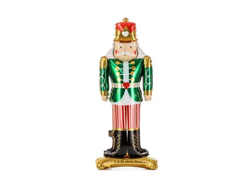 Christmas Standing foil balloon Nutcracker, 34x85cm Party Deco
