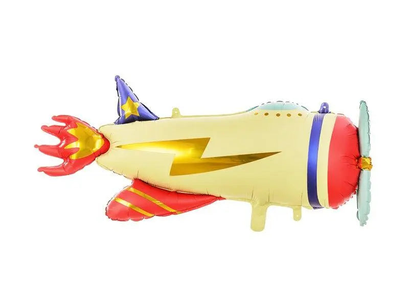 Foil Plane Balloon 91cm Party Deco