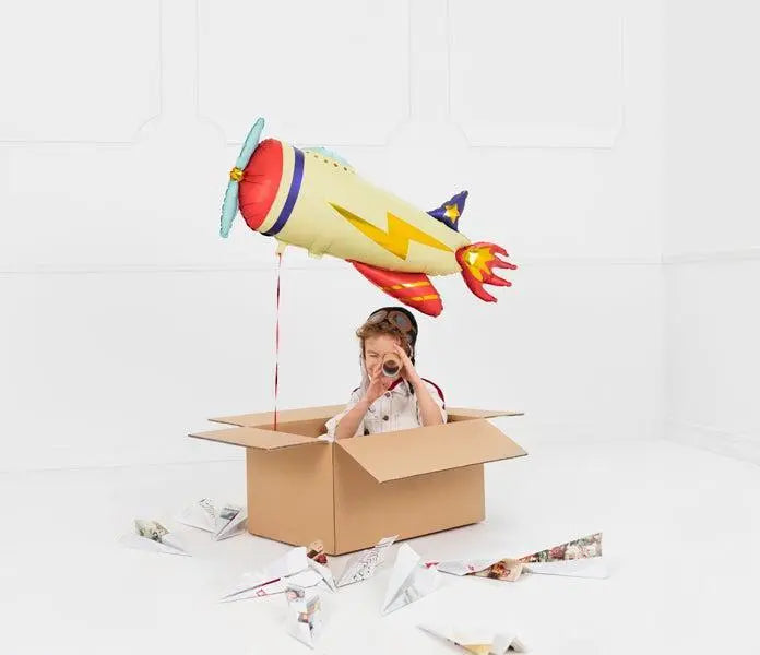 Foil Plane Balloon 91cm Party Deco