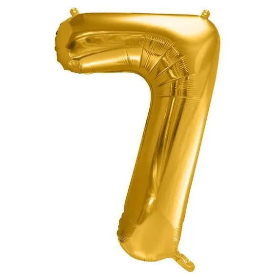 Gold Foil Number Balloon 86cm Party Love