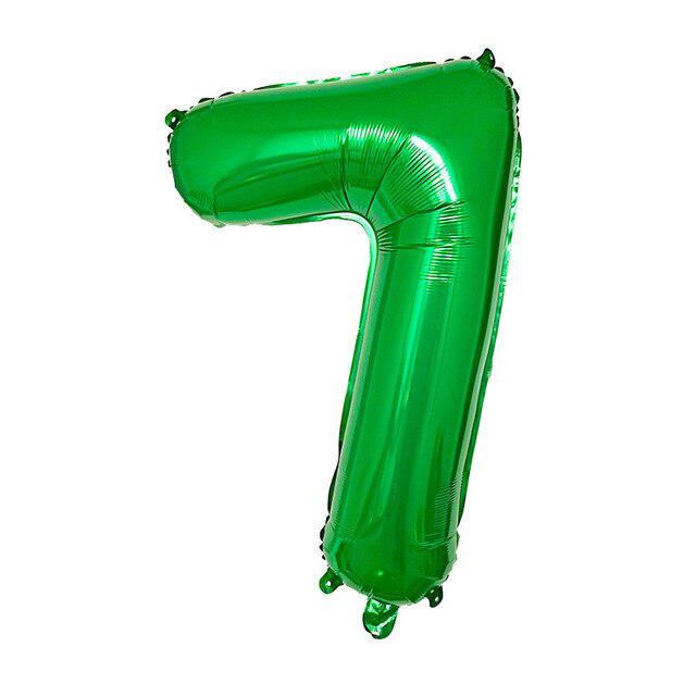 Green Foil Number Balloon 86cm Anagram
