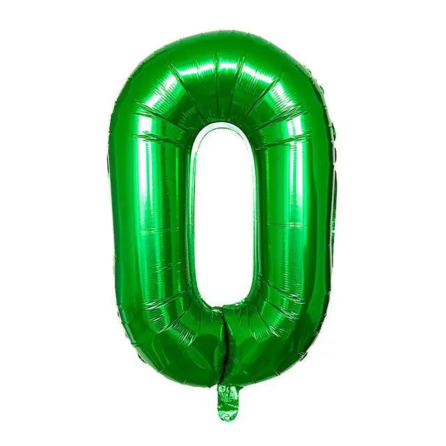 Green Foil Number Balloon 86cm Anagram