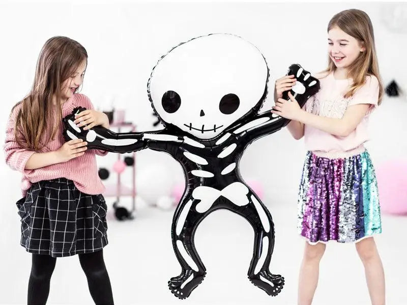 Halloween Skeleton Foil Balloon (100cm) Party Deco