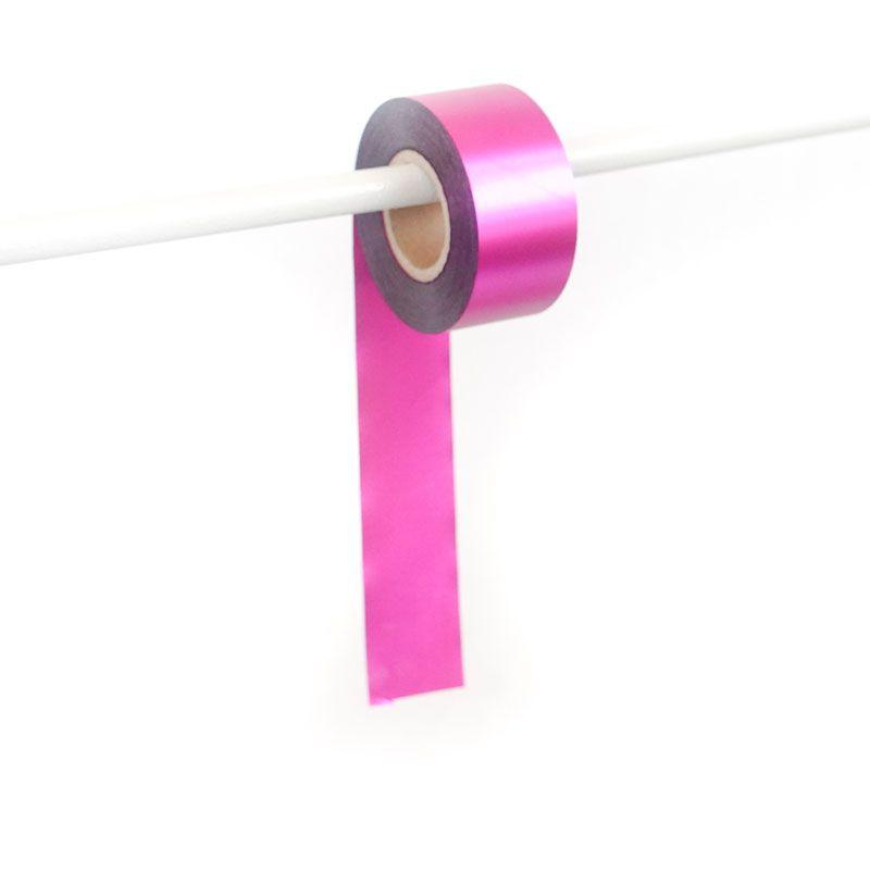 Hot Pink Metallic Satin Streamers (40mm x 100m) Party Love