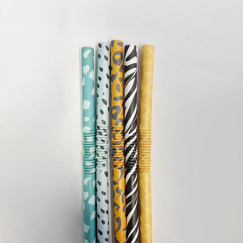 Jungle Safari Paper Straws (10 Pack) General Brand