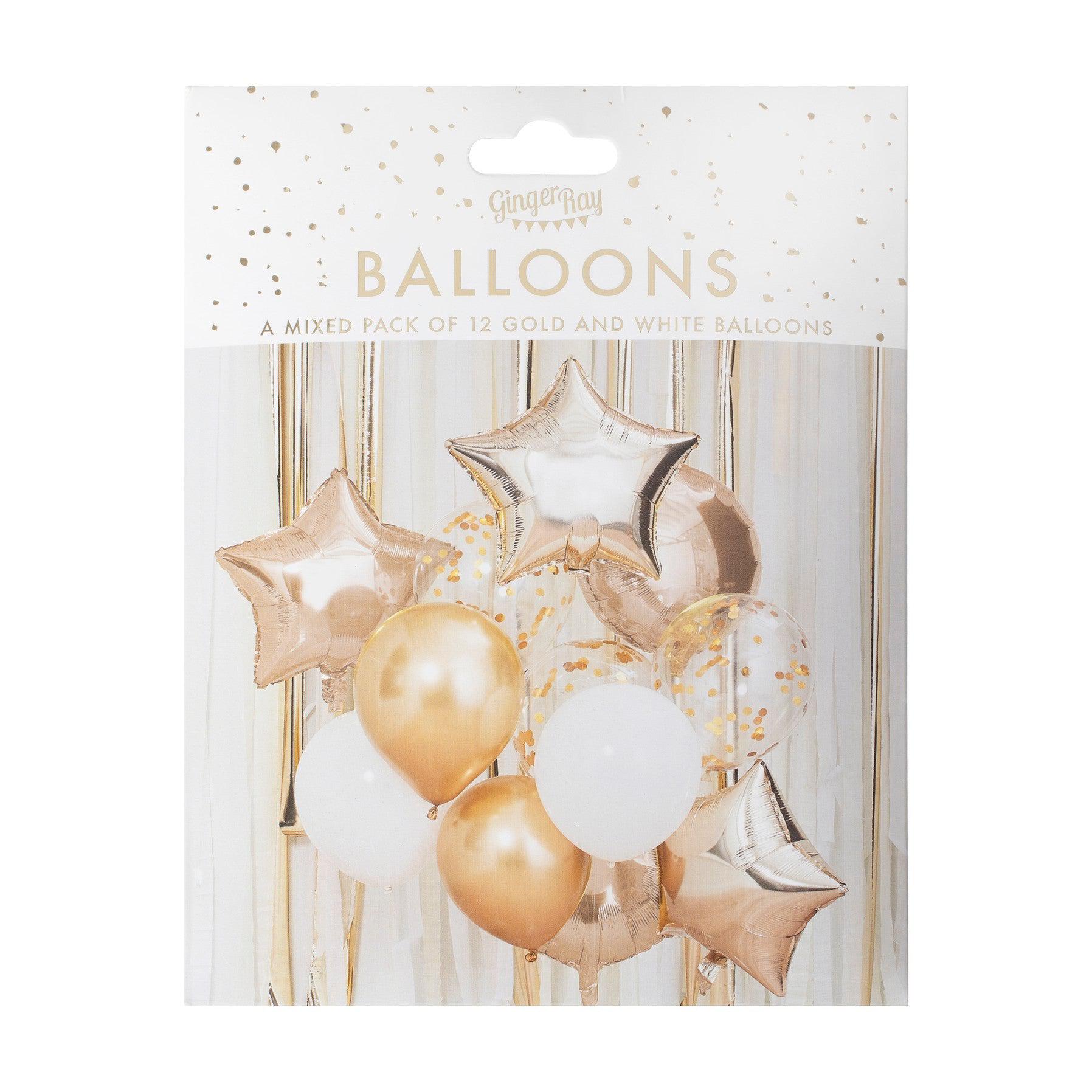Metallic Gold Balloons Bundle Ginger Ray