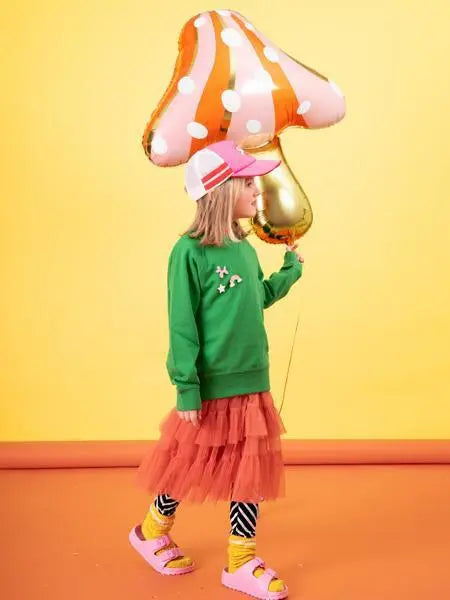 Mushroom Foil Balloon 75cm Party Deco