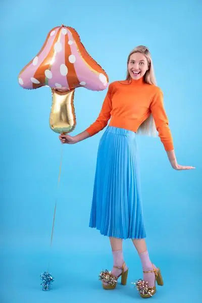 Mushroom Foil Balloon 75cm Party Deco