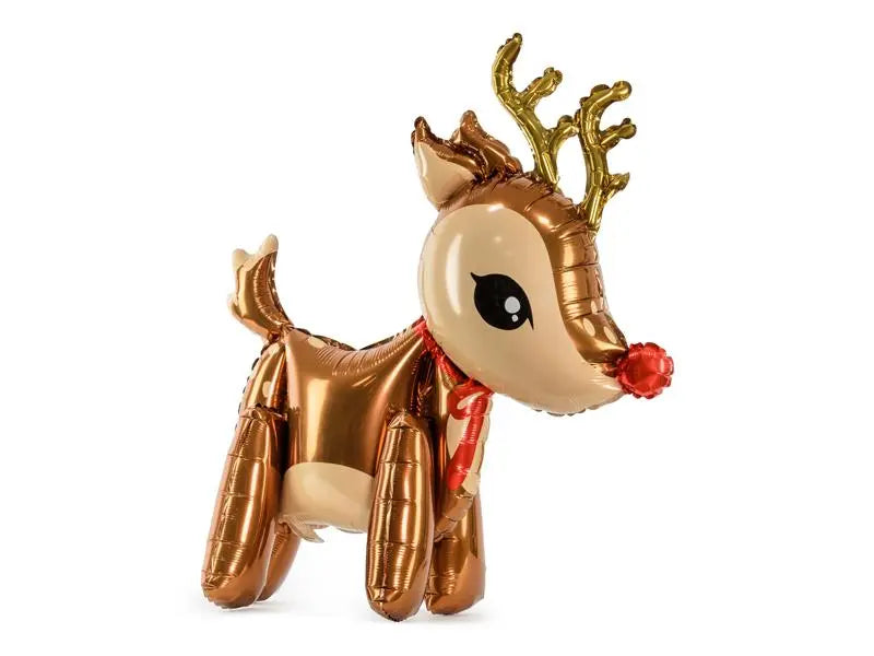 Standing up Reindeer Foil Christmas Balloon 62cm Party Deco