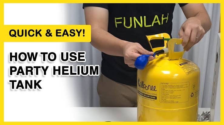 How to use a helium tank