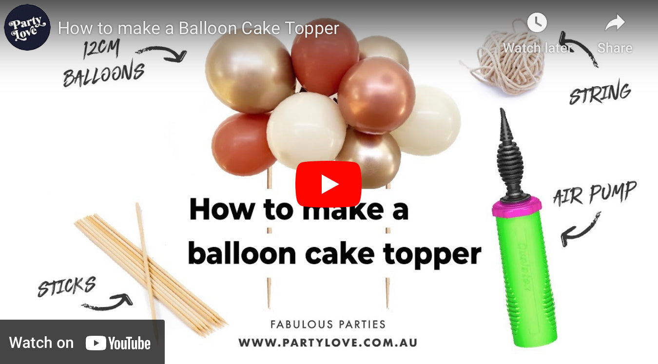 How to make a balloon cake topper