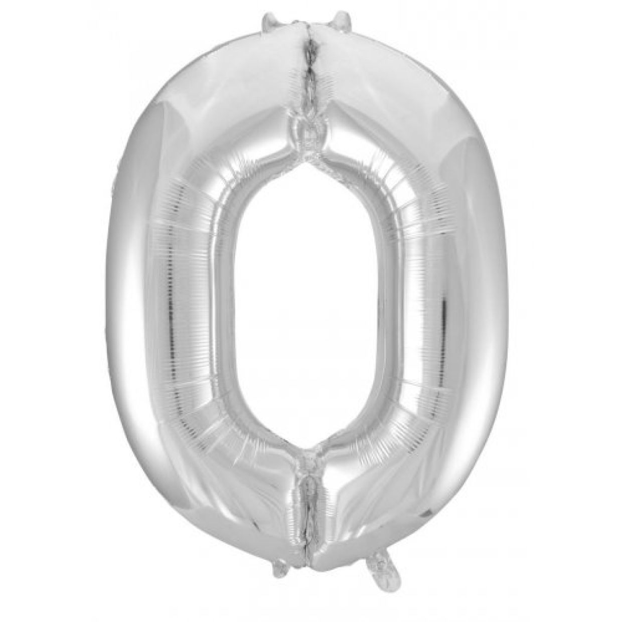Number 0 Silver Foil Balloon 86cm