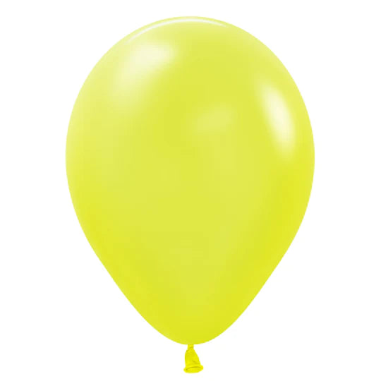 Sempertex Neon Yellow Latex Balloons Sempertex