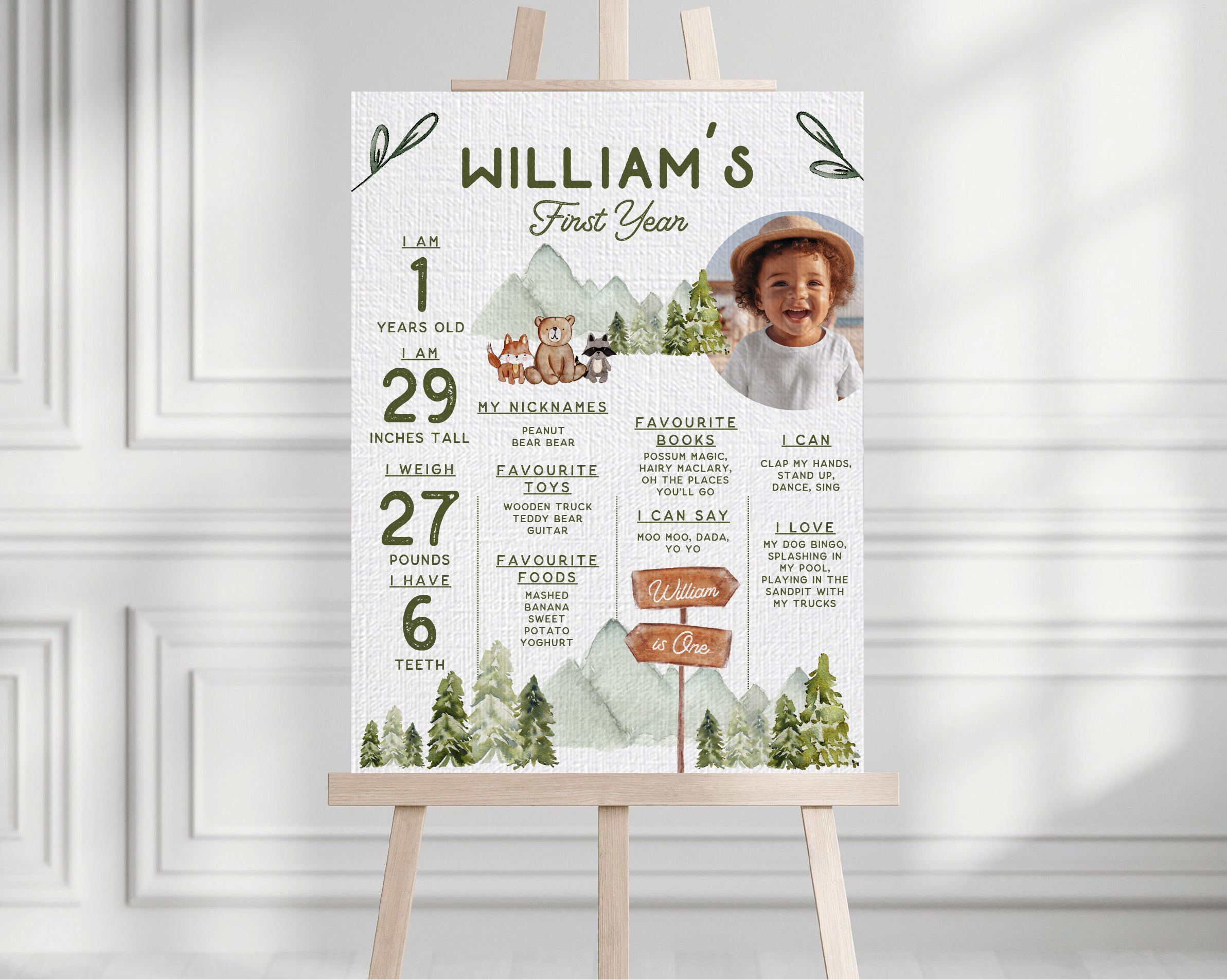 Explore Woodland Forest Party Printables Editable Instant Download 612