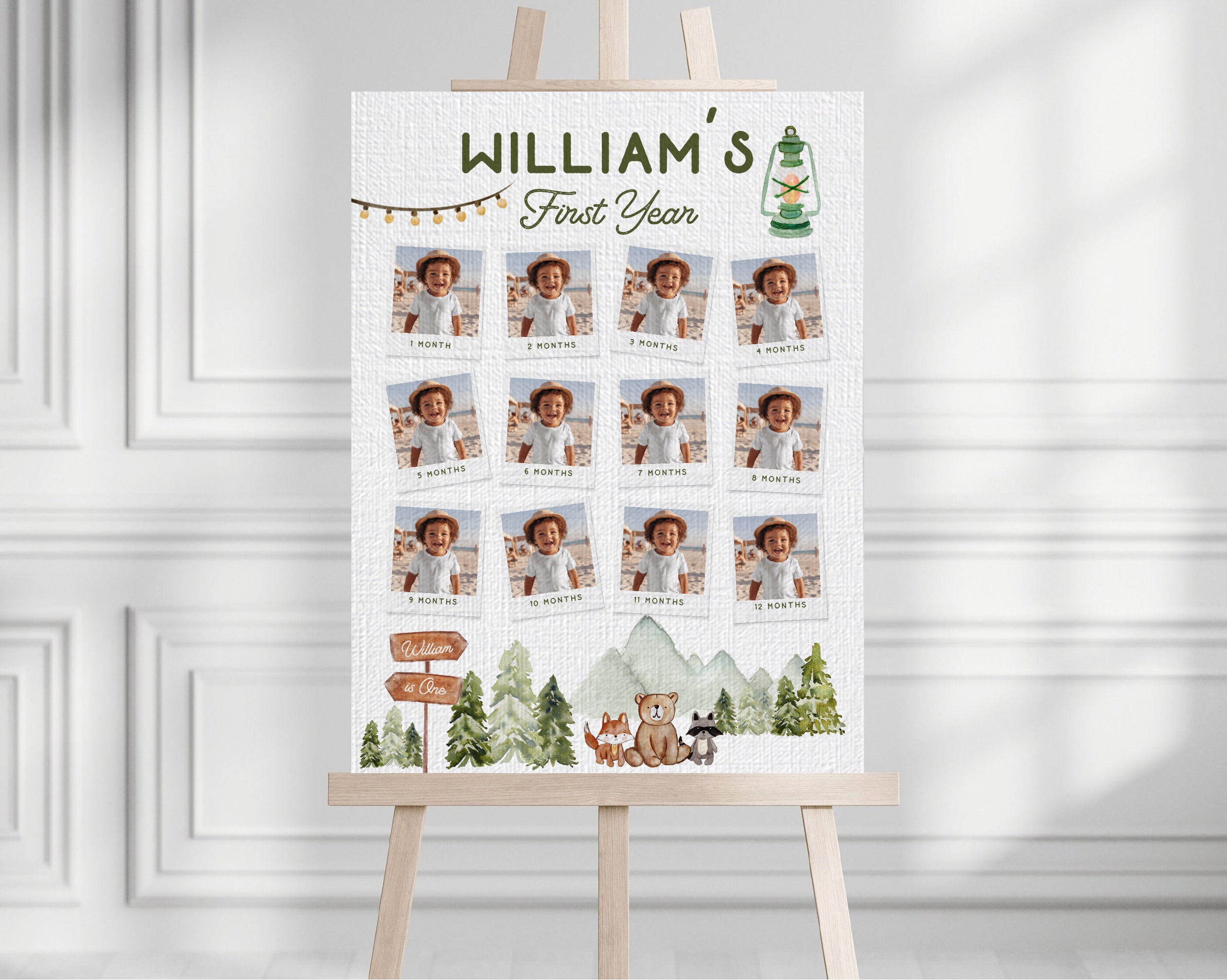 Explore Woodland Forest Party Printables Editable Instant Download 612