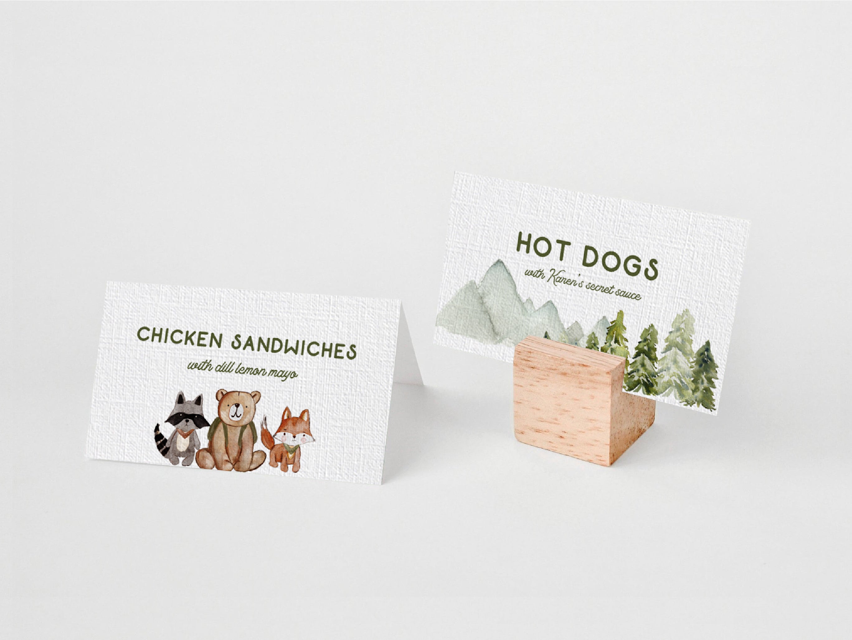 Explore Woodland Forest Party Printables Editable Instant Download 612