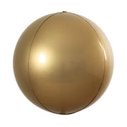 Gold Satin 38cm Foil 4D round ball balloon