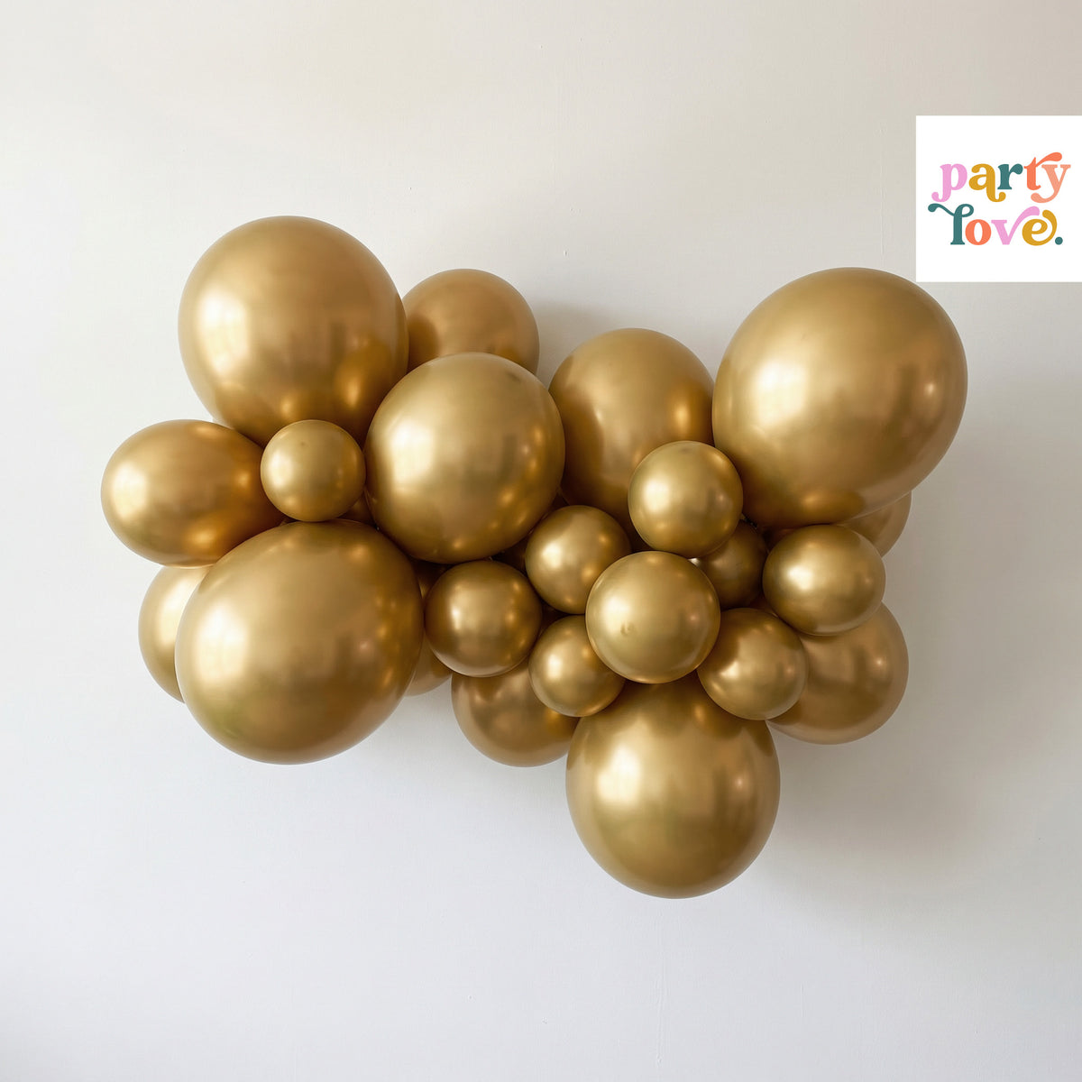Anagram Satin Luxe Gold Latex Balloons