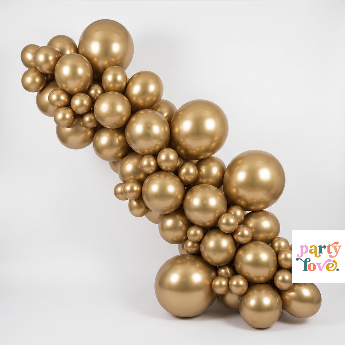 Anagram Satin Luxe Gold Latex Balloons