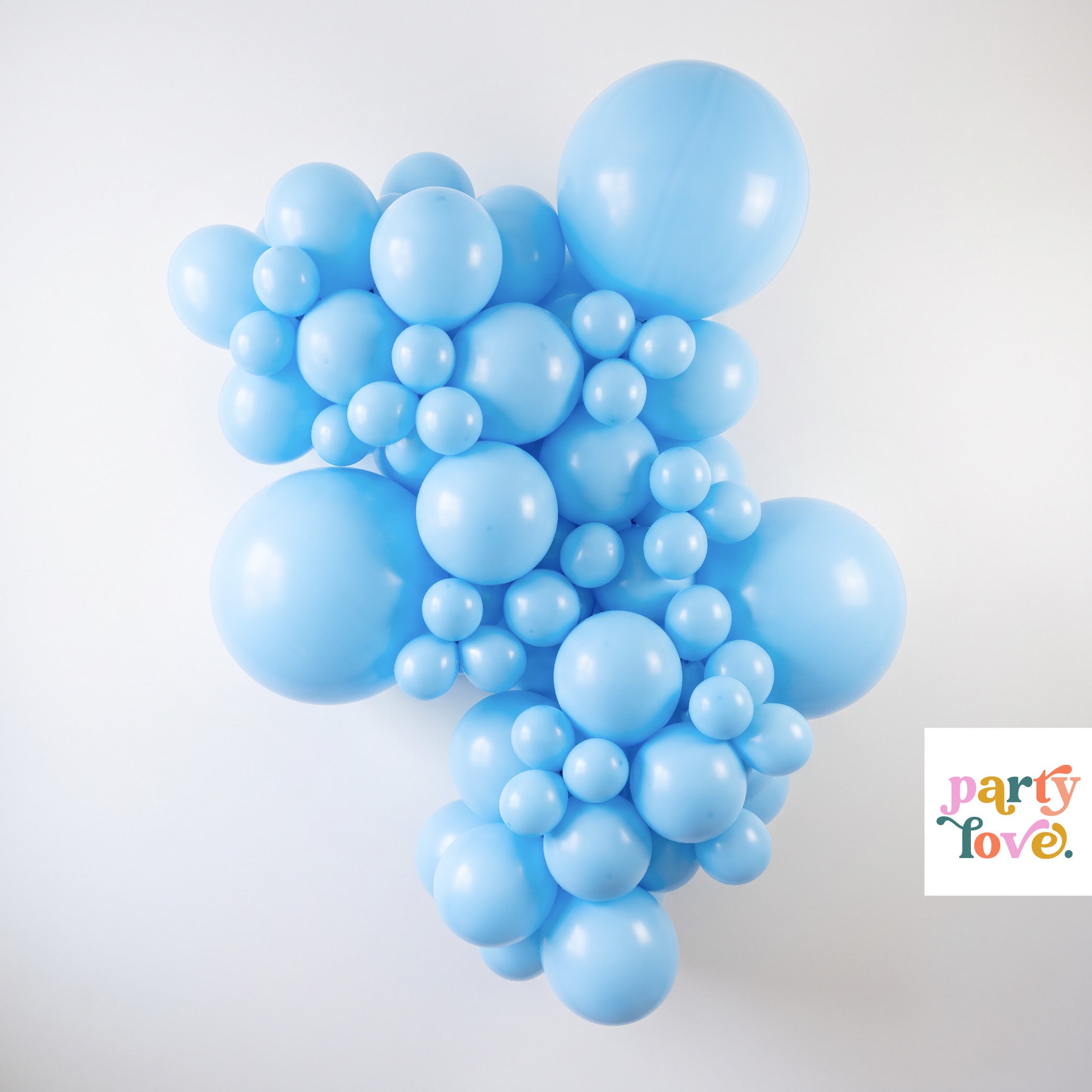 Anagram Pastel Blue Latex Balloons
