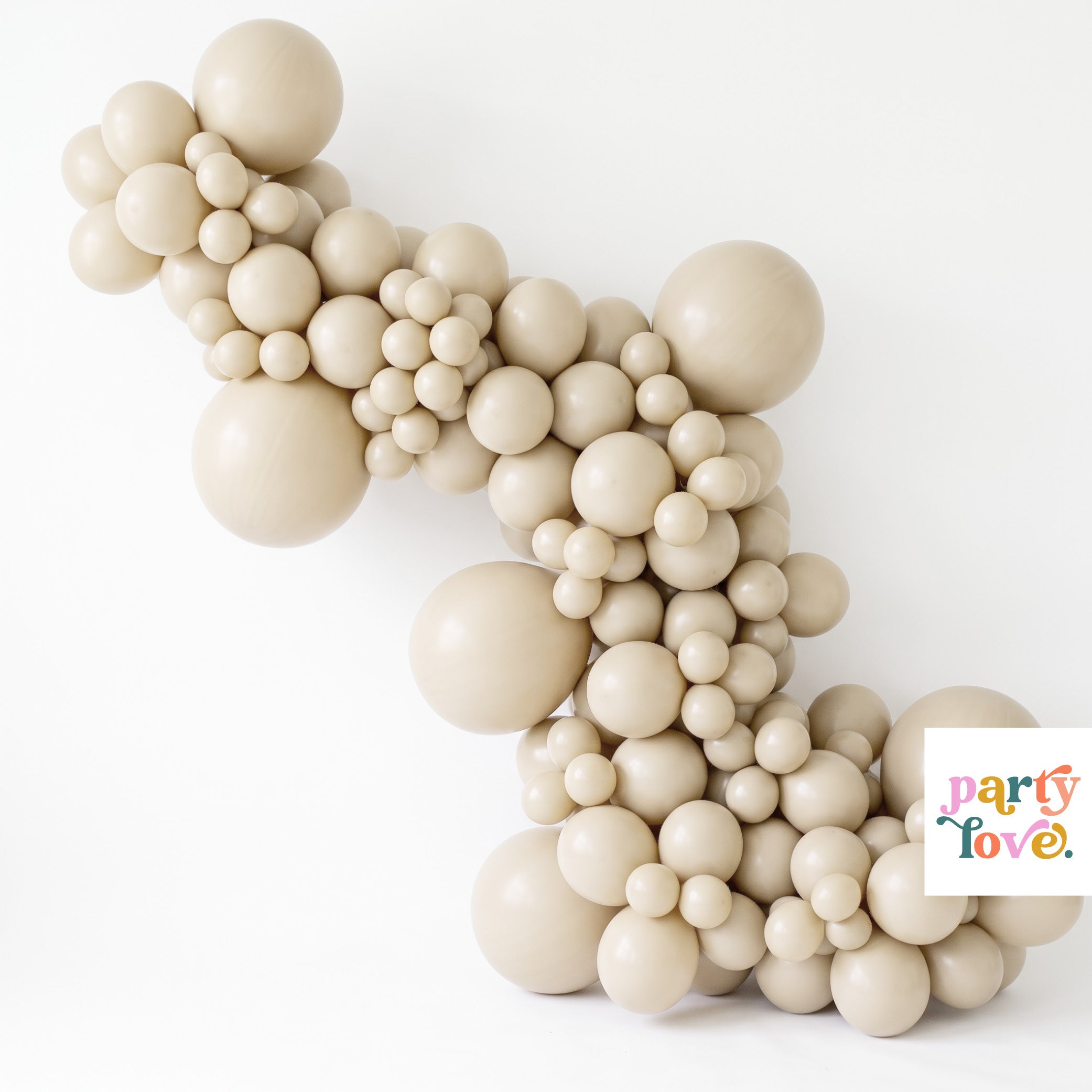 Anagram White Sand Latex Balloons