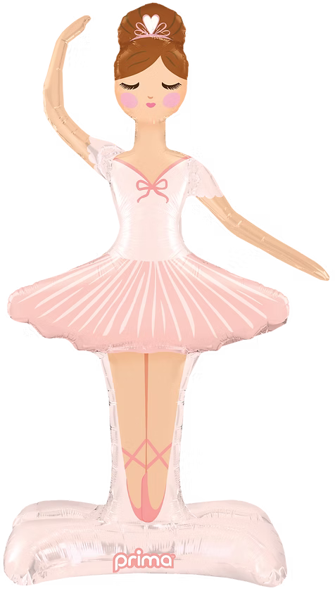 Ballerina Standing foil balloon 125cm Air fill