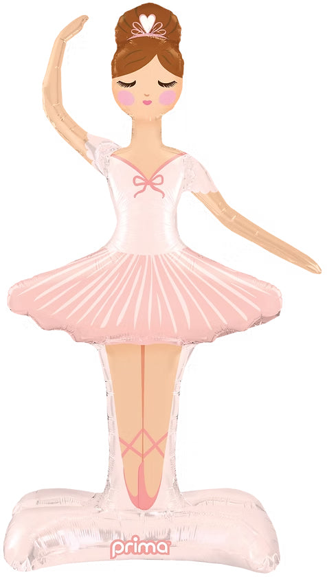 Ballerina Standing foil balloon 125cm Air fill