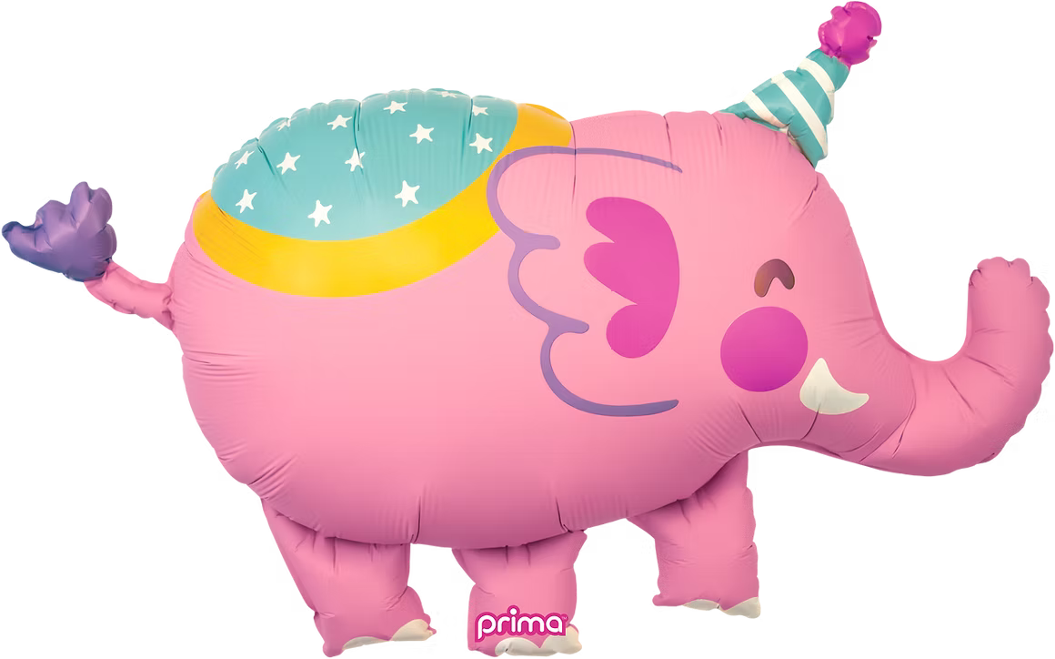 Pink Elephant foil balloon 99cm