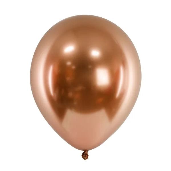 Party Deco Copper Latex Balloons