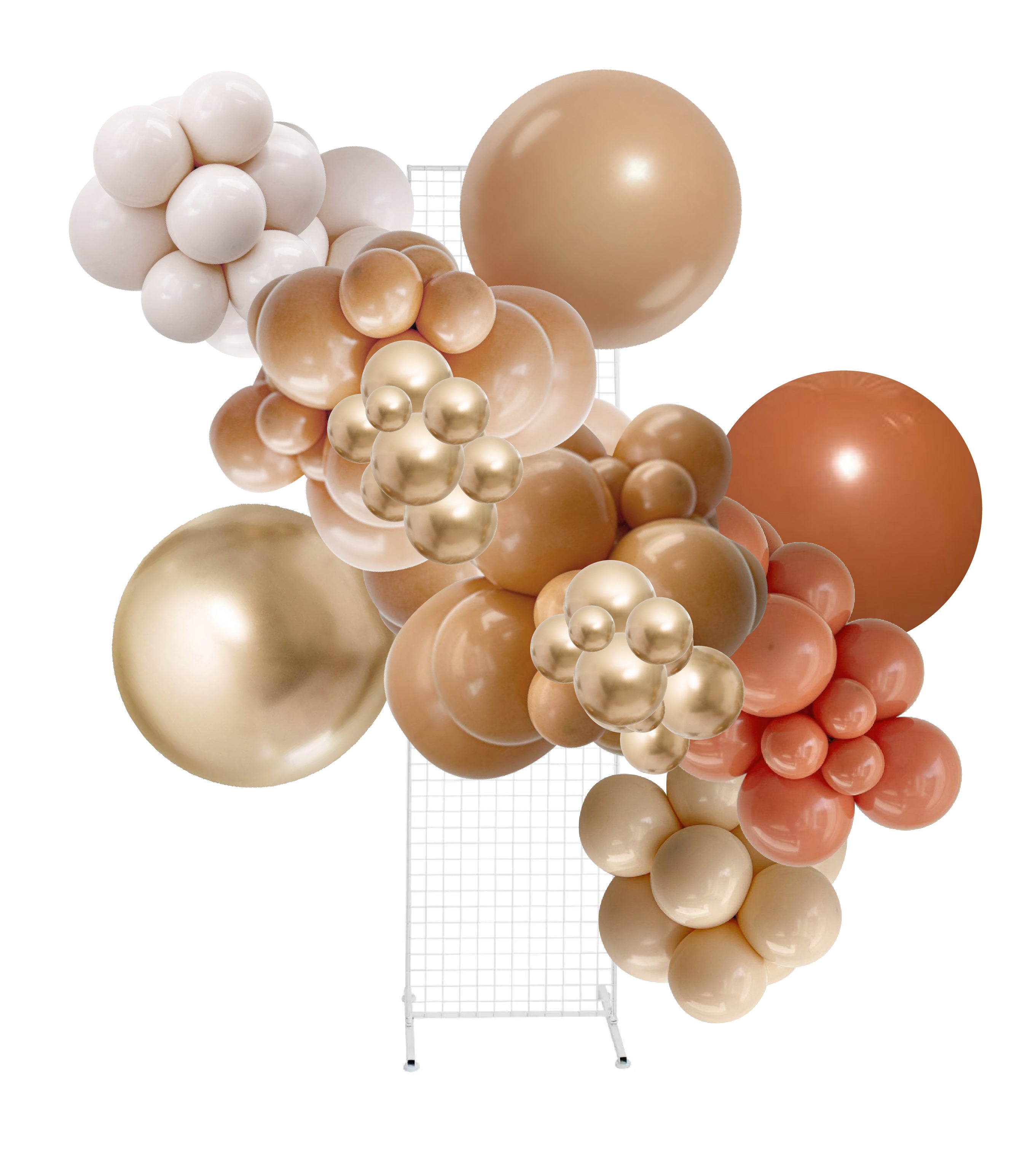 Desert Luxe – Gold, Brown Hue Rust Balloon Garland Kit