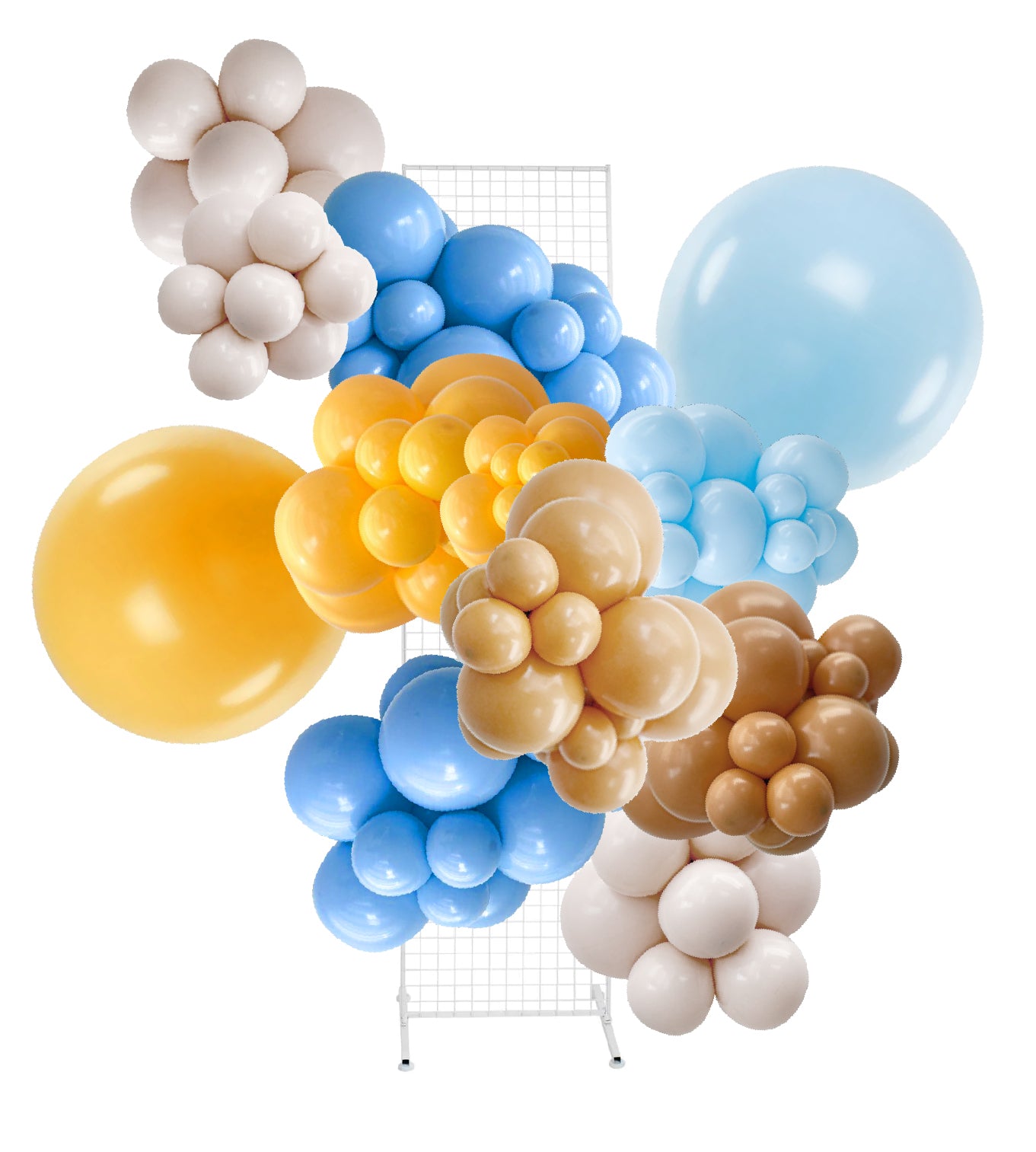 Driftwood & Dunes – Blue, Yellow & Brown Balloon Garland Kit