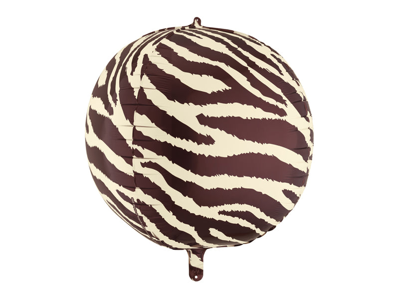 Zebra Stripes Ball Foil balloon 75 cm