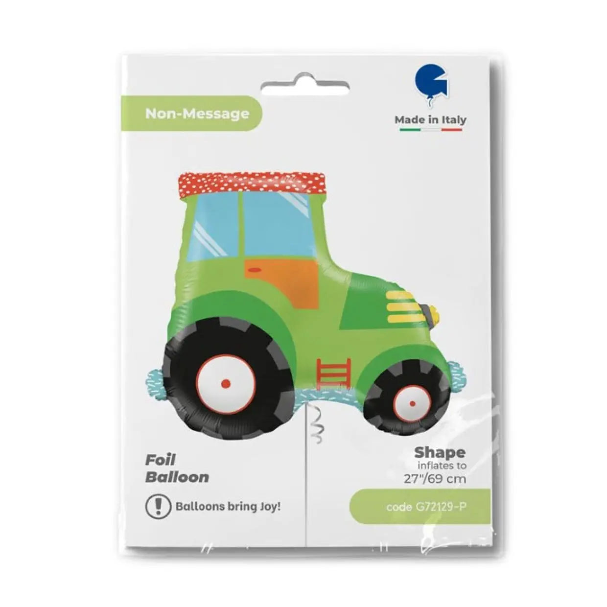 Grabo Foil Shape 69cm (27") Green Tractor Foil Balloon Grabo